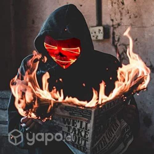 Mascara Luminosa Led Neon del Payaso IT Pennywise