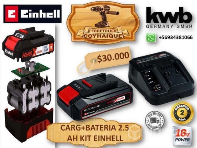 Batería einhell dos coma cinco amperes 18 volt