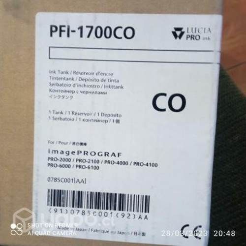 Tintas canon pfi 1700 y 701 colores 700ml