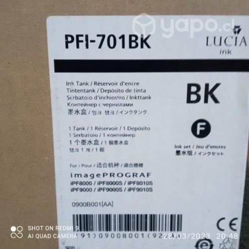 Tintas canon pfi 1700 y 701 colores 700ml