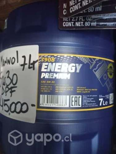 Aceite 5w30 bidón 7 litros mannol para dpf