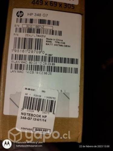 Notebook nuevo sin uso