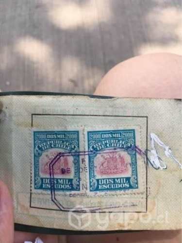 Escudos estampillas de dos mil escudos