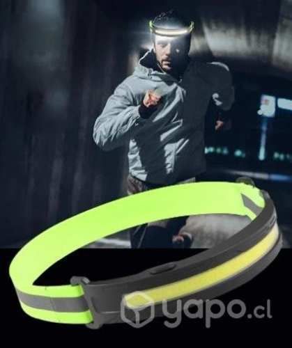 Linterna Frontal Cintillo Led Barra Cob Recargable