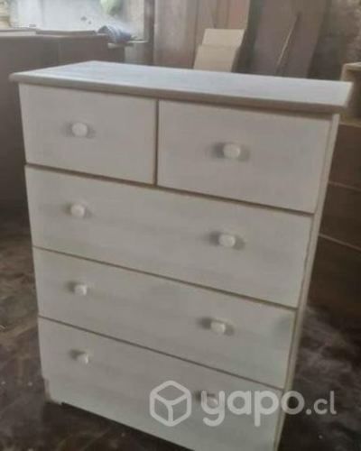 Comoda color blanco. Nieve