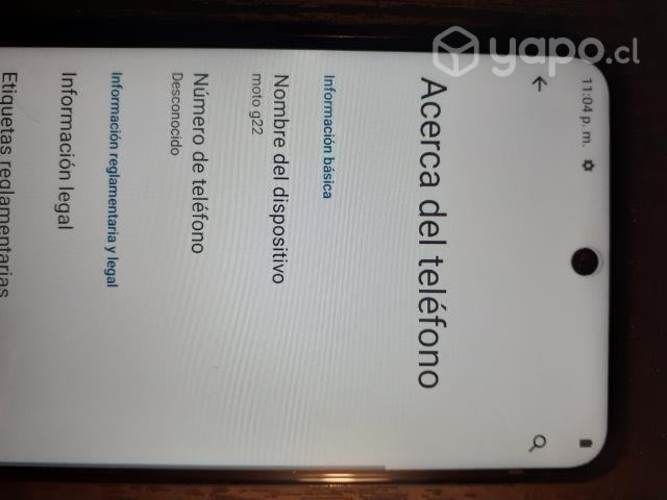 Celular Motorola moto g22