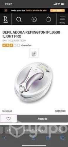 Depiladora laser Remington ipl6500