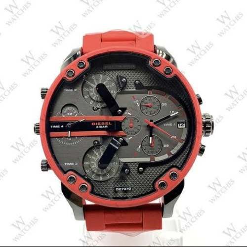 Nuevo reloj cronógrafo Diesel DZ7370 Red Gunmetal