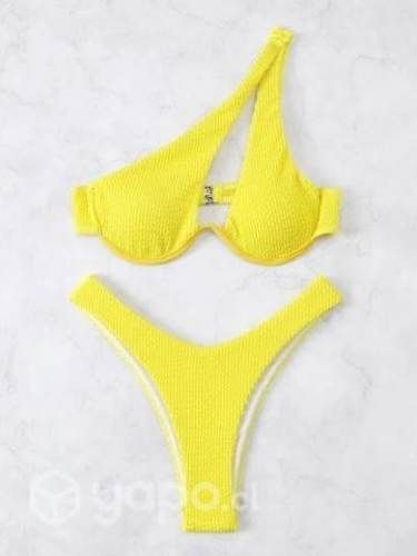 Bikini con textura, color amarillo