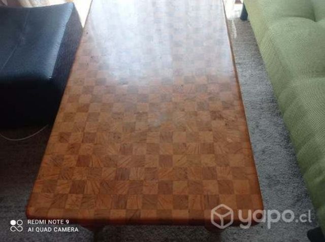 Mesa de centro exclusiva cuadros ajedrez