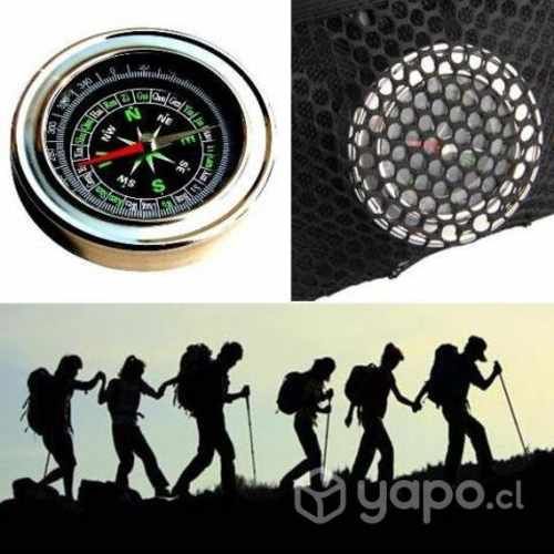 Brújula Orientacion Magnetica de Bolsillo de Acero