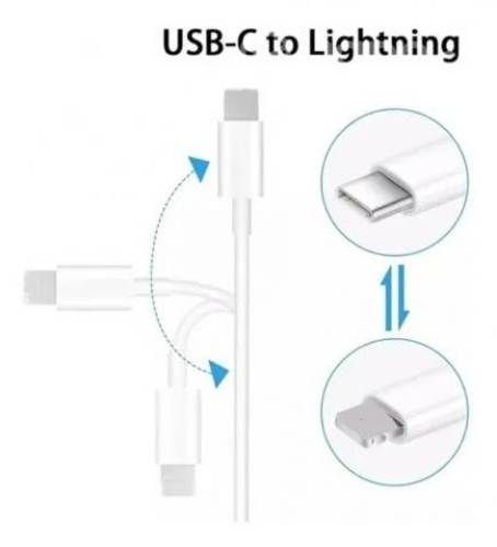 Cable De Carga USB Tipo C A Lightning Para iPhone