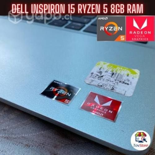 Notebook dell inspiron 15 amd ryzen 5 / 8gb ram /