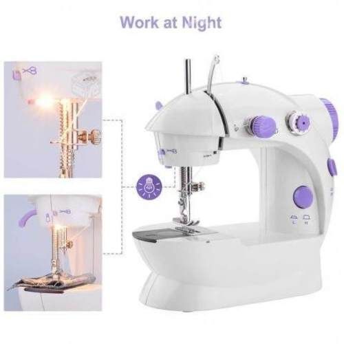 Mini Maquina De Coser Pedal Portatil Electrica