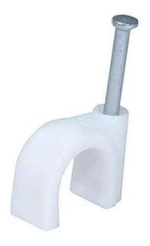 Grapa / Grampa Con Clavo Para Clip De Cable 6mm 80