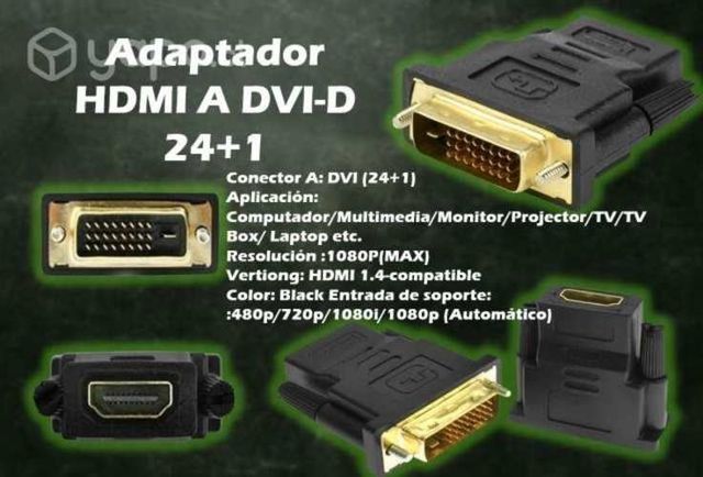 Adaptador HDMI A DVI-D 24+1