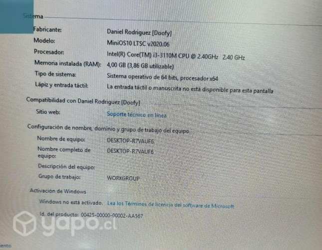 Dell Vostro 3460 - I3 Core - WIN10 MSo 2021