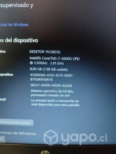 Notebook HP elitebook folio 1040 g3 Procesador I7