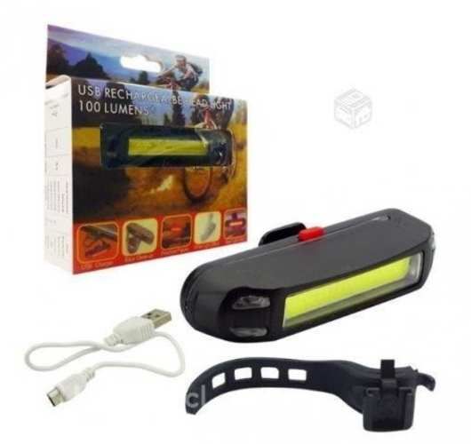 Luz Duo Para Bicicleta Recargable USB LED COB