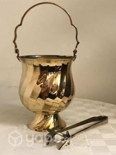 Hielera de Bronce Con pinzas
