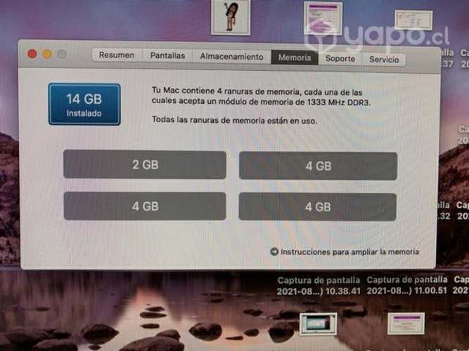 Imac 21,5 2011 con SSD y 14 gb de RAM