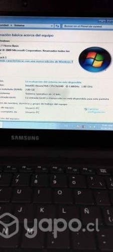 Netbook Nc-100 Samsung 320 Gb Disco duro/ 2 ram