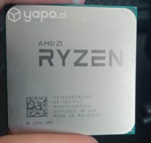 CPU AMD Ryzen 5 1600 procesador.