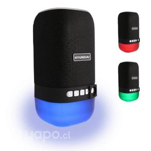 Mini parlante bluetooth portatil con luz rgb radio