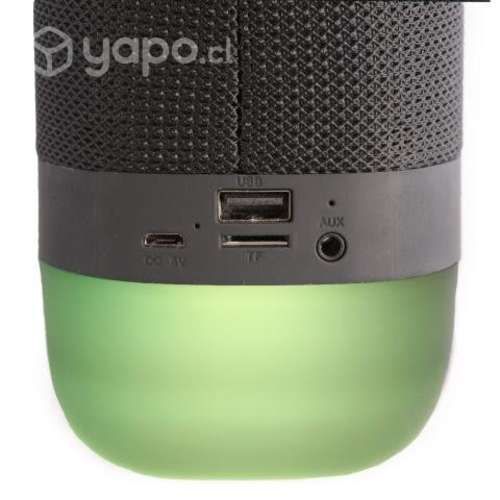Mini parlante bluetooth portatil con luz rgb radio
