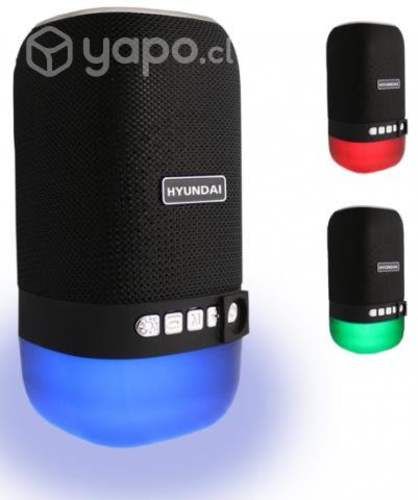 Mini parlante bluetooth portatil con luz rgb radio