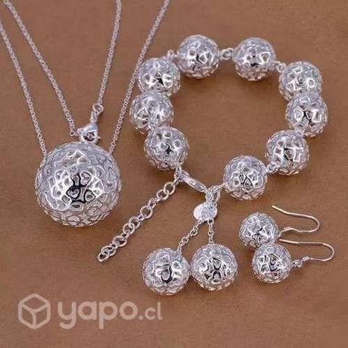 Conjunto plata 925