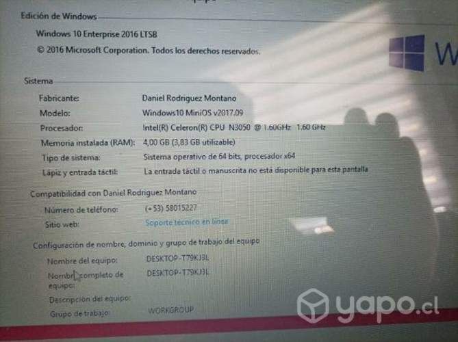 Notébook packardbell