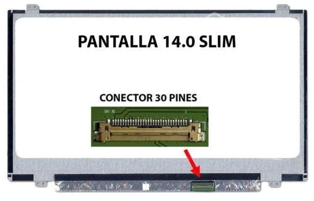 Pantalla notebook 14&quot; 30 pines slim bordes finos f