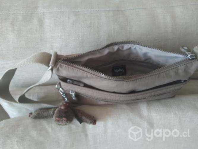 Cartera Kipling Beige Nueva