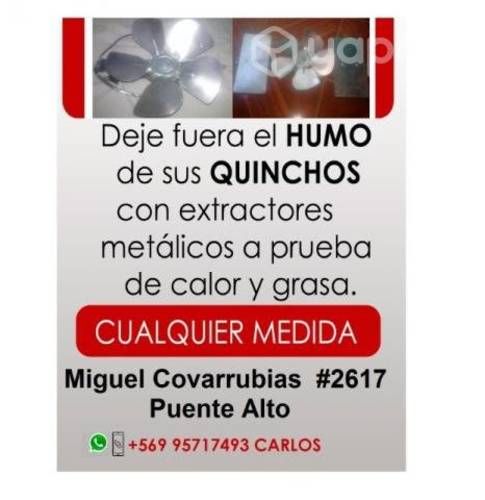 Extractor de humo 12Pulgs Quincho Asados