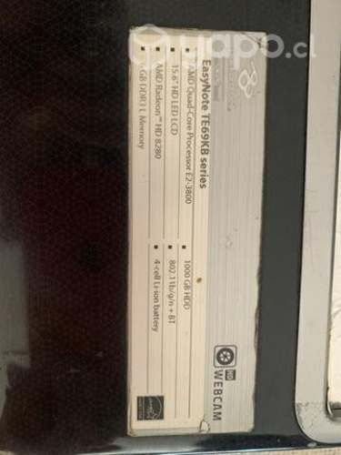 Notebook Packard Bell