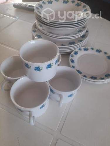 Juego de vajilla de loza