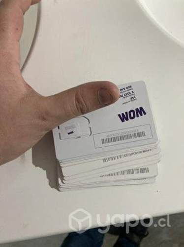Chips prepagos activados wom
