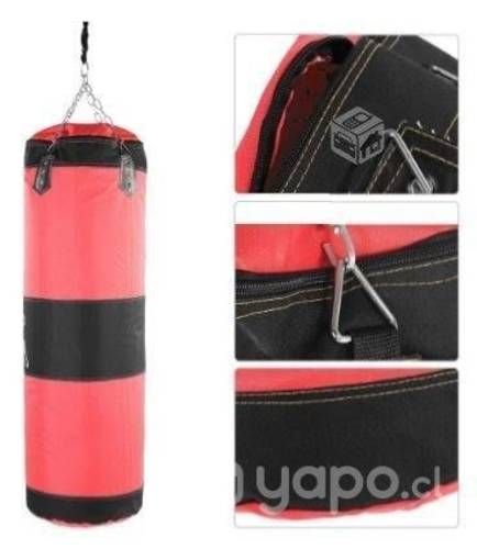 Saco Boxeo Vacío Para Rellenar de 120cm Con Cadena