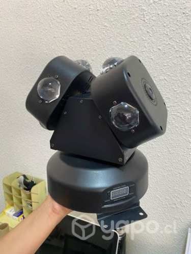 Cabeza Móvil Doble Cabeza Giratorio Láser DMX512
