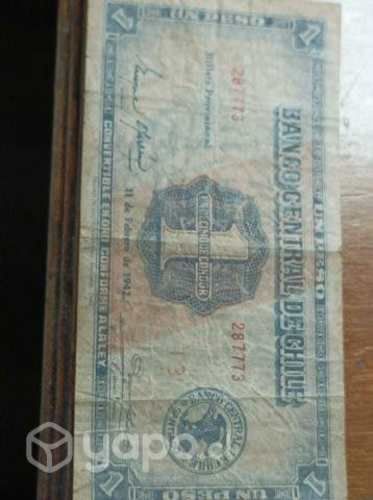 Billetes antiguos 1942