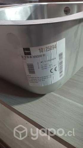 Lavaplatos bajo cubierta acero inoxidable teka