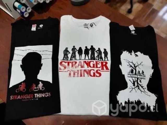 Polera Stranger Things 100% Algodón De Lion Colors