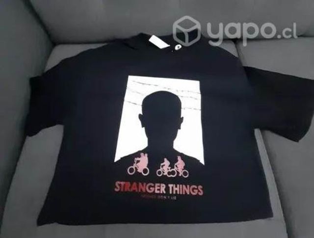 Polera Stranger Things 100% Algodón De Lion Colors