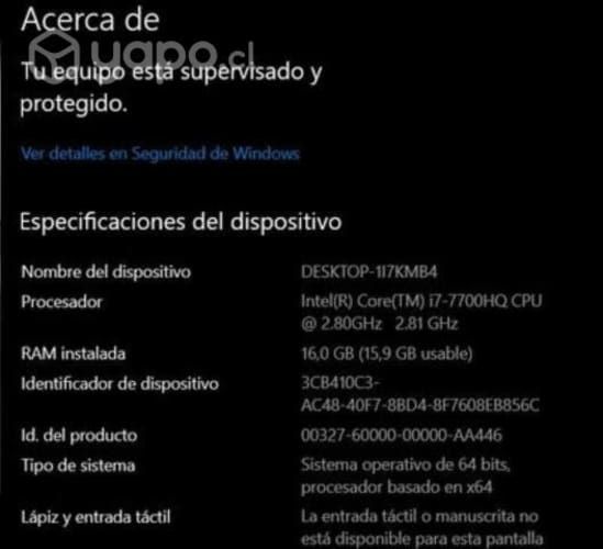 Notebook Asus Rog Strix GL553