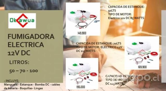 Fumigadora Eléctrica 12V DC