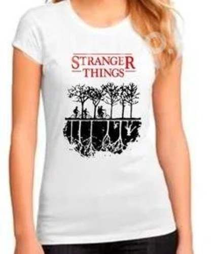 Polera Stranger Things 100% Algodón De Lion Colors