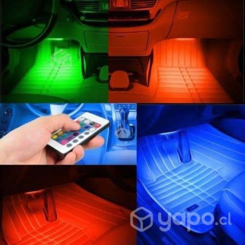 Kit Tiras Led RGB para Auto 12v + Control Remoto