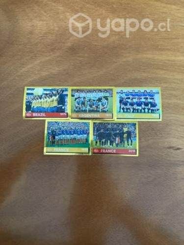 Pack x5 láminas de leyendas mundial catar 2022