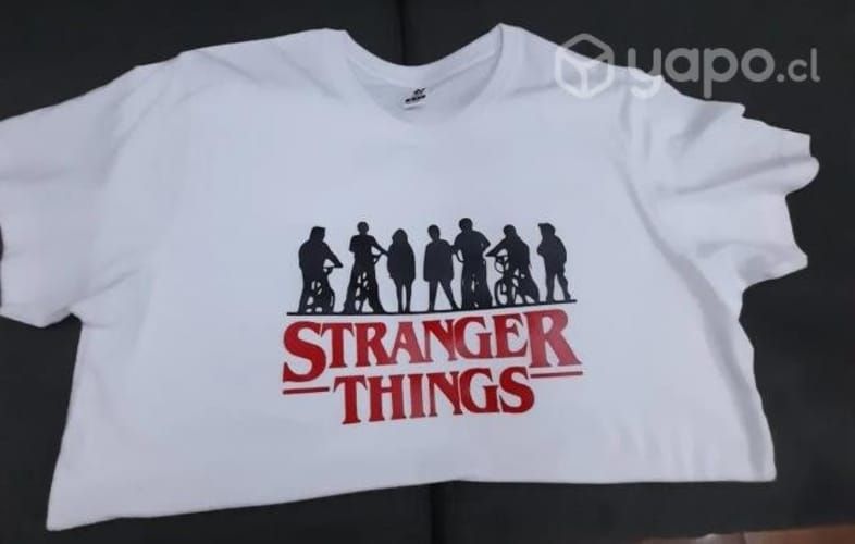 Polera Stranger Things 100% Algodón
